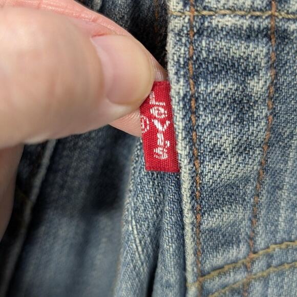 Levis 527 Jeans Mens 33x30 Blue Denim Low Boot Cut Zip Fly Medium Wash Classic - Picture 6 of 14